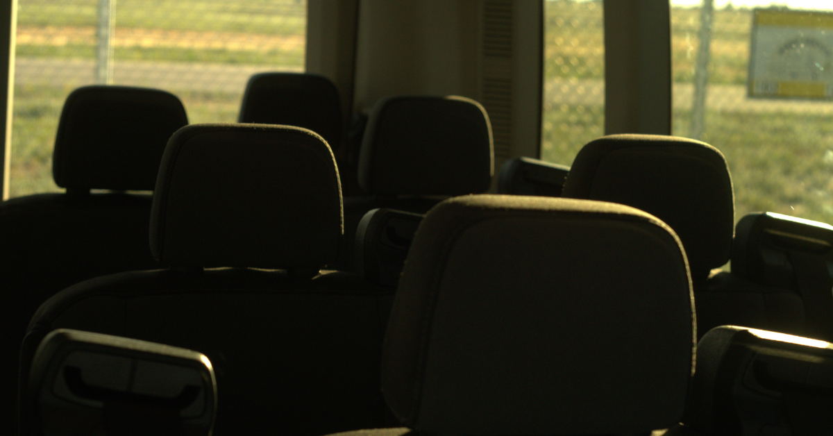 backseat traveler passenger van